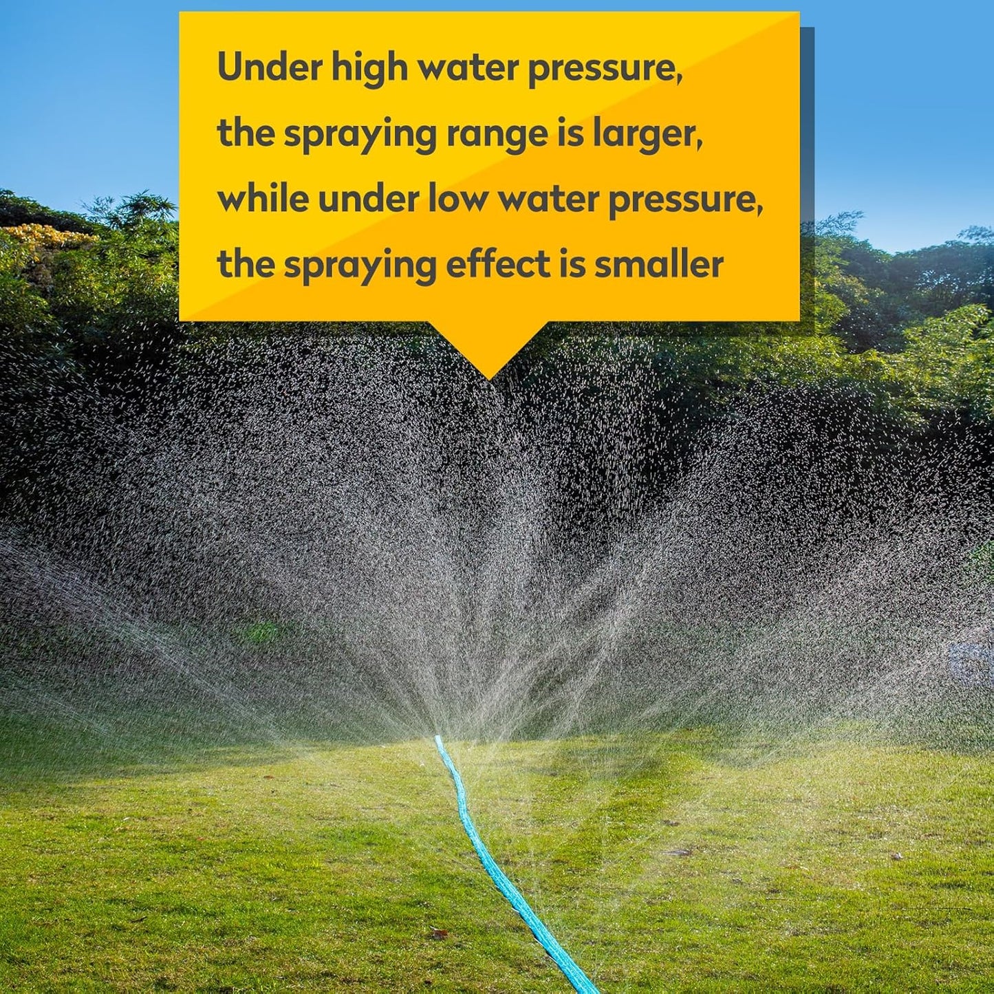 Sprinkler Hose 25FT, Heavy Duty Watering Hoses, Efficient Irrigation Tubing for Garden Lawn Sprinklers System with 20 Pack Staples