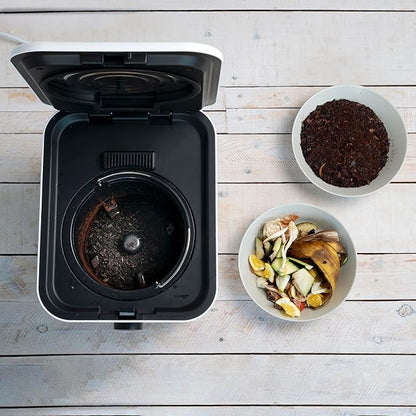 InnovaGoods® Electric Kitchen Composter 3 Litres, Ideal for Recycling Organic Waste, Self-Cleaning Odorless Waste Bin, Electric Composter, Non-Stick Coating