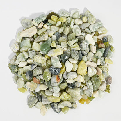 12 LBS River Rocks, StoneCreek, Decorative Garden Stones for Plant Landscaping, Polished Gravel Filler Pebbles for Home Decoration, Vases, Succulents, Flower Beds and Fish Tanks (Jade, Medium)
