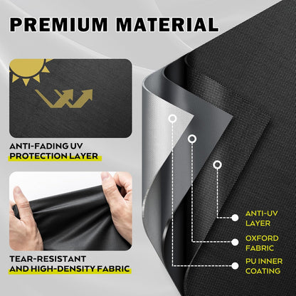 Griddle Cover for Royal Gourmet GB8001B 8-Burner Gas Grill, Flat Top Grill Cover for Royal Gourmet GB8003 8-Burner Outddor Griddle-Waterproof