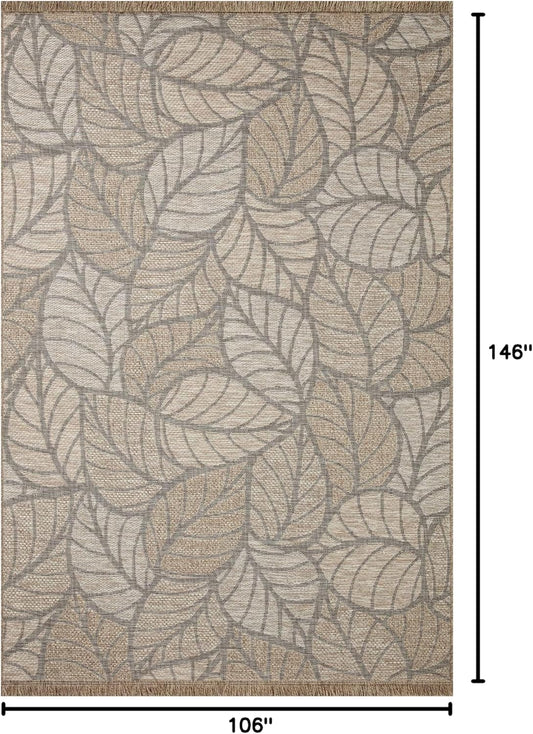 Loloi Dawn Collection Indoor/Outdoor DAW-05 Taupe 8'-10" x 12'-2" Area Rug