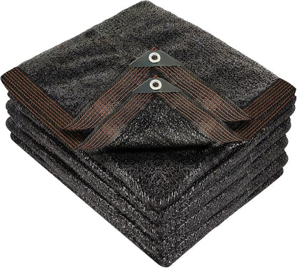 winemana 50% Black Shade Cloth, 14 x 20 FT Durable Mesh Tarp with Grommets, Garden Sunblock Shade Cloth Shading Antifreezing for Plants Cover, Greenhouse, Barns Kennel, Patio, Tomatoes