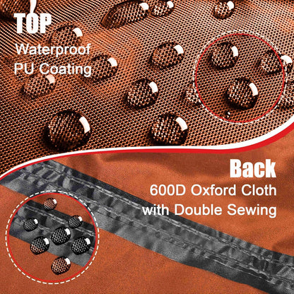 Patio Heater Covers - 600D Outdoor Heater Cover with Zipper Heavy Duty Waterproof, Propane Heat Cover for East Oak, Hampton Bay, Amazon Basics and Fire Sense (87" Height x 33" Dome x 19" Base)