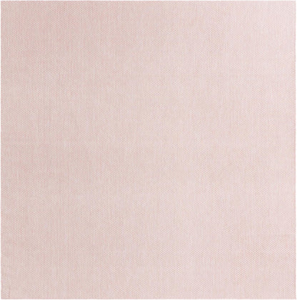 Unique Loom Collection Casual Transitional Solid Heathered Indoor/Outdoor Flatweave Area Rug (10' 8" Square, Whisper Pink/Ivory)