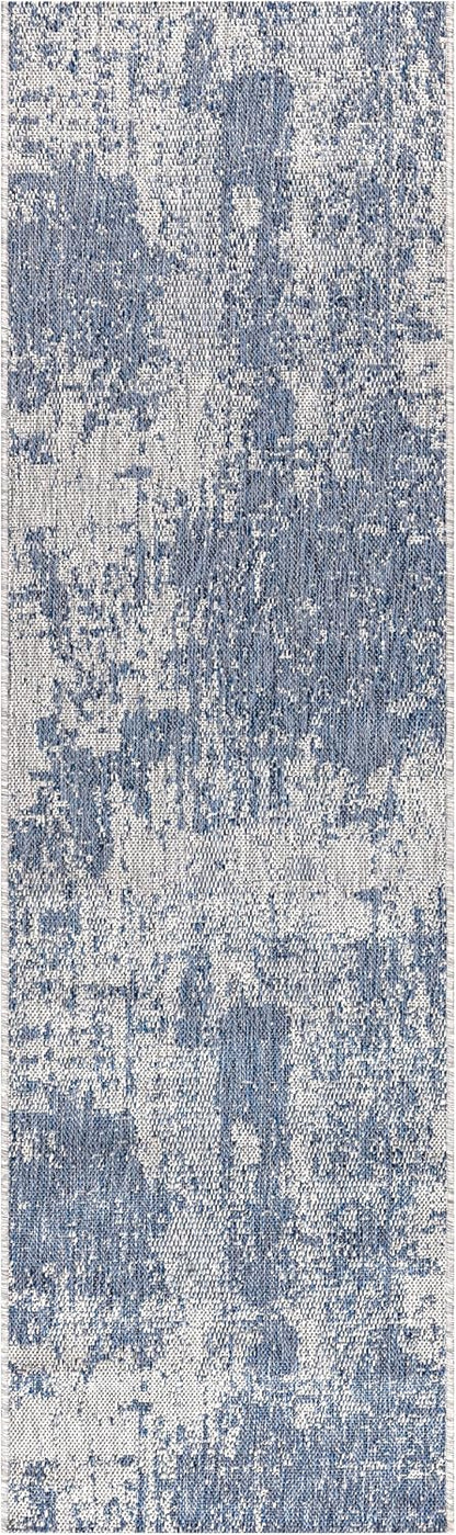 Keen Home Design Terrace Outdoor Runner Rug - 2x12 Washable Indoor/Outdoor Rug for Patio, Kitchen, Balcony, Beach, Garden, Deck and Porch, Size: 2'2"x11'10"