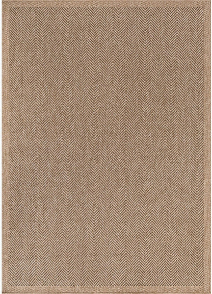 CAMILSON Easy Jute Rug 10x14, Indoor Outdoor Natural Color Fiber Area Rugs for Living Room Patio and Kitchen Rug Herringbone Woven Design Easy-Cleaning Washable Outside Carpet Alfombras 10 x 14
