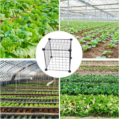 8 Set Wire Plant Covers Plant Protectors from Animals,80 Pcs 12"X12" Chicken Garden Cloches for Plants Metal Meshes for Protect Plants Vegetables