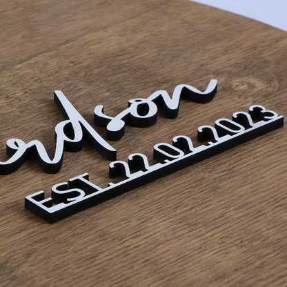 Wedding Guestbook Sign for Couple - Personalized Wooden Guest Book Alternative, Custom Round Rustic Wedding Decoration with Names & Date