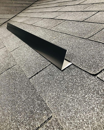 EAGLE 1- Shingle Roof Rain Diverter 40 Inches Long- 26 Gauge Material- Easy to Install- Includes Stainless Steel Nails (2, Black)