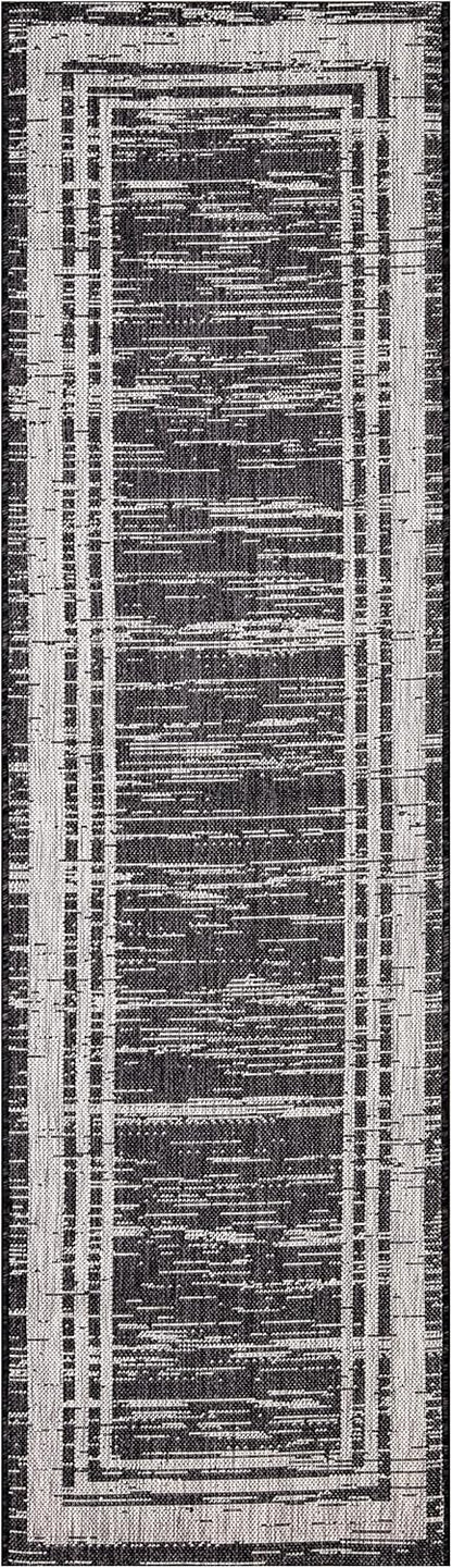 Keen Home Design Outdoor Runner Rug - 2x8 Washable Indoor/Outdoor Rug for Patio, Balcony, Kitchen, Garden, Beach, Deck and Porch. Size: 2'2" x 7'7"
