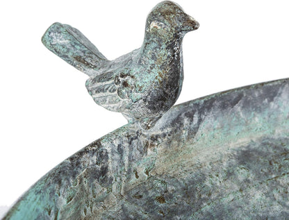 SAFAVIEH PAT5024A Outdoor Collection Ashlan Pearl White 29-inch Bird Bath