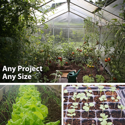 Handy Pantry Black Plastic Garden Tray Inserts - 20 Sheets of 18 Planting Pot Cells Each - 3x6 Configuration - Perforated - Nursery, Greenhouse, Gardening