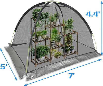 Crop Cages for Garden 7X5X4.4FT - Reusable Mesh Plant Cover for Outdoor Raised Garden Bed Protection Sun Shade & Bird Netting for Fruits/Vegetables and Bushes