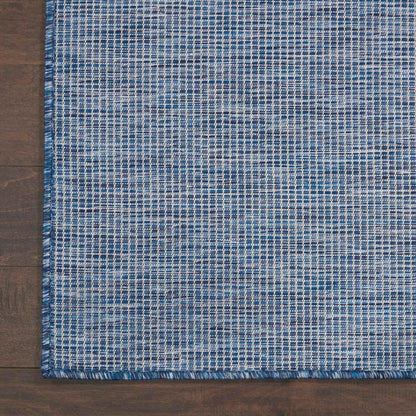 Nourison Positano Indoor-Outdoor Navy Blue 9' x 12' Area Rug, Easy Cleaning, Non Shedding, Bed Room, Living Room, Dining Room, Backyard, Deck, Patio (9x12)
