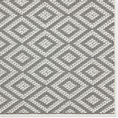 Home Dynamix Tripoli Lydia Indoor/Outdoor Area Rug 7'10"x10'2", Modern Gray
