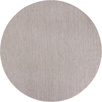 Unique Loom Outdoor Solid Collection Area Rug (7' 10" Round Beige/Ivory)