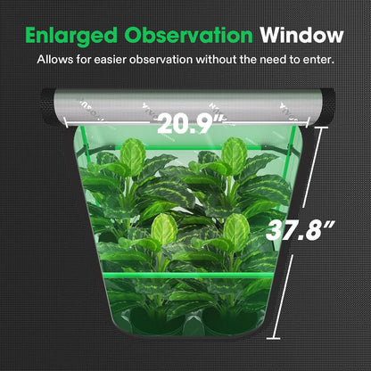 VIVOSUN P888 96"×96"×80" PRO Grow Tent, with Thick 1 inch Poles, Strengthened High Reflective Mylar Oxford Fabric, Extra Hanging Bars & High CFM Kit for Hydroponics Indoor Plant for VS4000×4