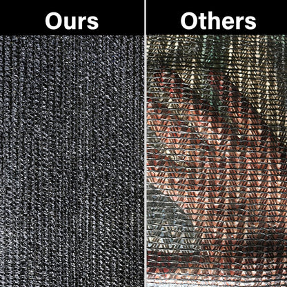 winemana 90% Black Shade Cloth, 3.3 x 10 FT Garden Mesh Tarp for Plants Heat Protection with Grommets, Sunshade Plant Cover for Greenhouse, Barns Kennel, Outdoor Netting Screens for Patio & Porch