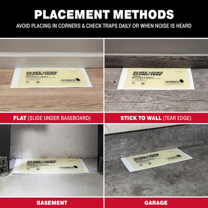 Catchmaster Gluee Louee Rat Extra Large Traps 30-PK, Heavy Duty Glue Trap, Mouse Traps for Home, Pest Control Adhesive Glue Boards for Inside House, Snake, Mice, & Spider Traps