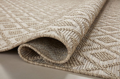 Loloi Dawn Collection Indoor/Outdoor DAW-07 Light Brown 6'-4" x 9'-2" Area Rug