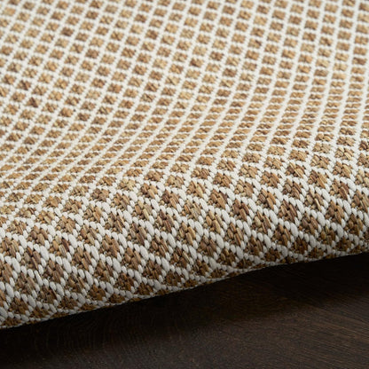 Nourison Home Courtyard Jute Ivory 2' x 3' Area Rug - Easy Clean, Non Shedding, Bed Room, Living Room, Dining Room, Kitchen (2' x 3')