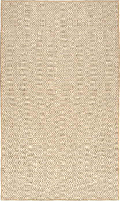 Nourison Home Courtyard Natural 2' x 3' Area Rug - Easy Clean, Non Shedding, Bed Room, Living Room, Dining Room, Kitchen (2' x 3')