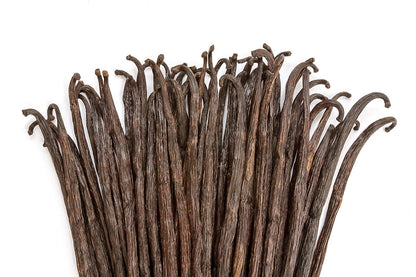 10 Vanilla Beans - Whole Extract Grade B Pods for Baking, Homemade Extract, Brewing, Coffee, Cooking - Tahitian