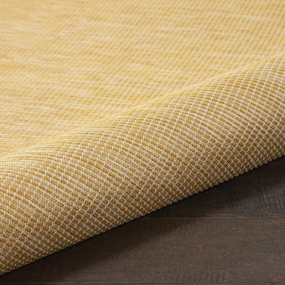 Nourison Positano Indoor/Outdoor Yellow 2'2" x 12' Area Rug, Easy Cleaning, Non Shedding, Bed Room, Living Room, Dining Room, Backyard, Deck, Patio (2x12)