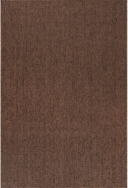 CAMILSON Easy Jute Rug 10x14, Indoor Outdoor Brown Color Fiber Area Rugs for Living Room Patio and Kitchen Rug, Solid Boho Woven Design, Easy-Cleaning, Washable Outside Carpet Alfombras (10 x 14)
