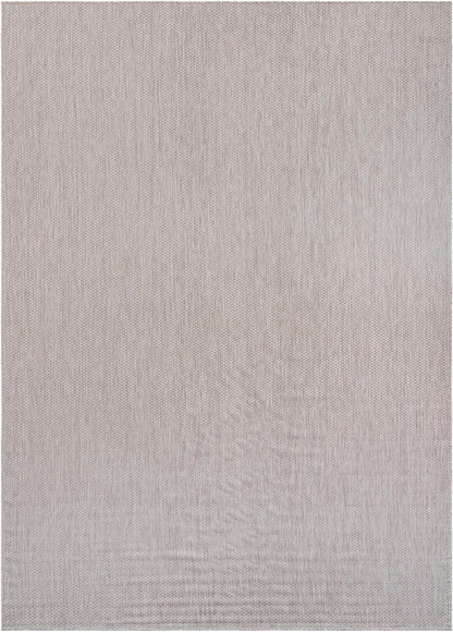 Unique Loom Outdoor Solid Collection Area Rug (10' x 14' 1" Rectangle Beige/Ivory)