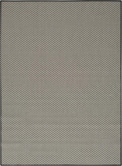 Nourison Home Courtyard Black White 5' x 7' Area Rug - Easy Clean, Non Shedding, Bed Room, Living Room, Dining Room, Kitchen (5' x 7')