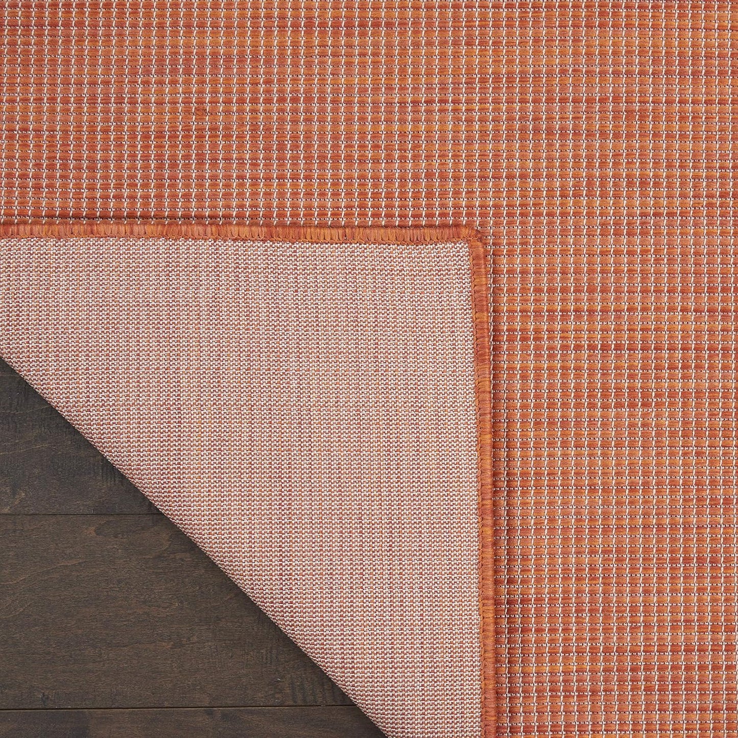 Nourison Positano Indoor/Outdoor Terracotta 2'2" x 12' Area Rug, Easy Cleaning, Non Shedding, Bed Room, Living Room, Dining Room, Backyard, Deck, Patio (2x12)