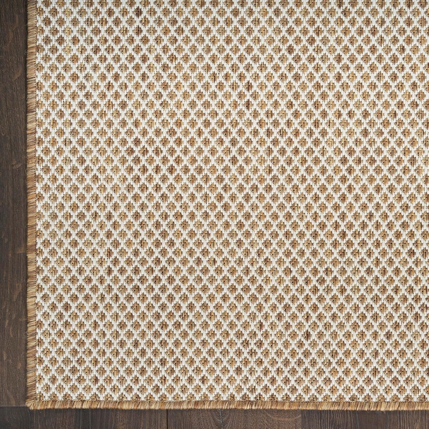Nourison Home Courtyard Jute Ivory 8' x 10' Area Rug - Easy Clean, Non Shedding, Bed Room, Living Room, Dining Room, Kitchen (8' x 10')