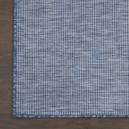 Nourison Positano Indoor-Outdoor Navy Blue 5' x 7' Area Rug, Easy Cleaning, Non Shedding, Bed Room, Living Room, Dining Room, Backyard, Deck, Patio (5x7)