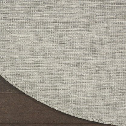 Nourison Home Positano 8' x Round Light Gray Fabric Modern Area Rug (8' Round)