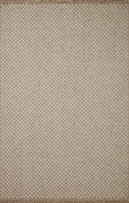 Loloi Dawn Collection Indoor/Outdoor DAW-02 Tan 7'-8" x 7'-8" Round Area Rug