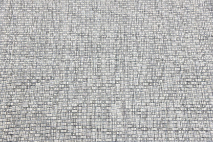Unique Loom Collection Casual Transitional Solid Heathered Indoor/Outdoor Flatweave Area Rug (4' 1" x 6' 1" Rectangle, Light Gray/Ivory)