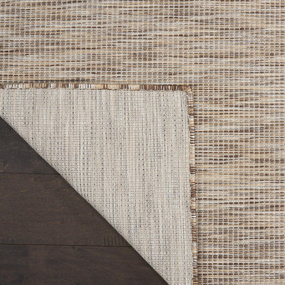 Nourison Positano Indoor/Outdoor Beige 6' x Round Area Rug, Easy Cleaning, Non Shedding, Bed Room, Living Room, Dining Room, Backyard, Deck, Patio (6 Round)