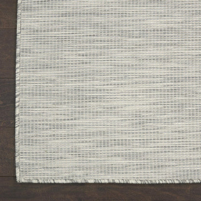 Nourison Positano Indoor/Outdoor Light Grey 6' x Round Area Rug, Easy Cleaning, Non Shedding, Bed Room, Living Room, Dining Room, Backyard, Deck, Patio (6 Round)