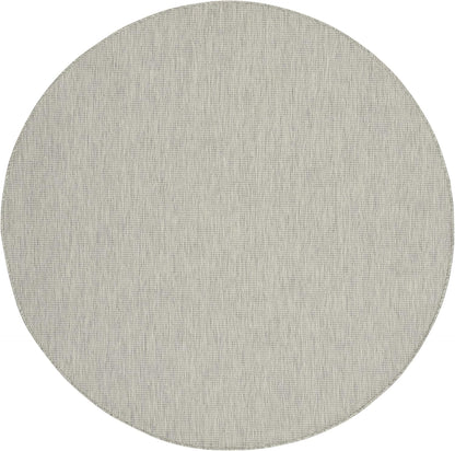Nourison Home Positano 8' x Round Light Gray Fabric Modern Area Rug (8' Round)