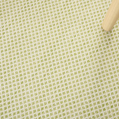 Nourison Home Courtyard Indoor/Outdoor Ivory Green 7' x 10' Area Rug, Geometric, Easy Cleaning, Non Shedding, Bed Room, Living Room, Dining Room, Deck, Patio, Backyard (7x10)