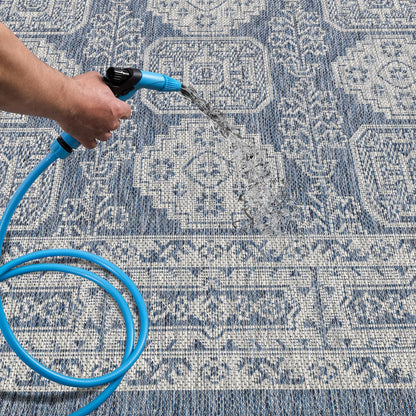Keen Home Design Terrace Outdoor Area Rug - 5x8 Washable Indoor/Outdoor Rug for Patio, Kitchen, Balcony, Beach, Garden, Deck and Porch, Size: 5'3"x7'7"