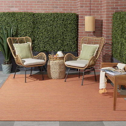 Nourison Home Positano 5' x 7' Terracotta Fabric Modern Area Rug (5' x 7')