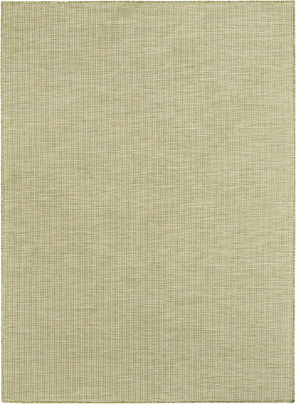 Nourison Home Positano Indoor/Outdoor Green 5' x 7' Area Rug, Easy Cleaning, Non Shedding, Bed Room, Living Room, Dining Room, Backyard, Deck, Patio (5x7)