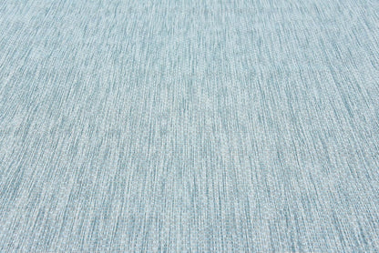 Unique Loom Collection Casual Transitional Solid Heathered Indoor/Outdoor Flatweave Area Rug (8' x 11' 4" Rectangle, Aquamarine/Ivory)