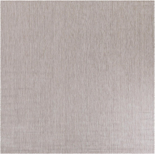 Unique Loom Outdoor Solid Collection Area Rug (7' 10" Square Beige/Ivory)