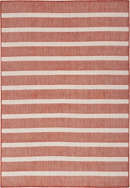 Nourison Home Positano 5' x 7' Fabric Terracotta Area Rug