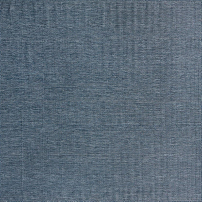 Unique Loom Collection Casual Transitional Solid Heathered Indoor/Outdoor Flatweave Area Rug (13' Square, Blue/Navy Blue)