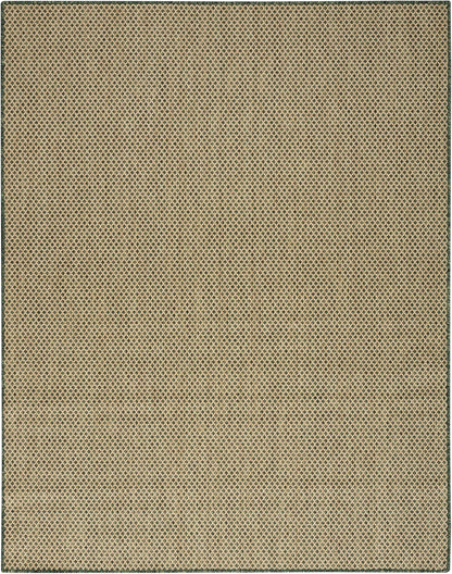 Nourison Home Courtyard Green 9' x 12' Area Rug - Easy Clean, Non Shedding, Bed Room, Living Room, Dining Room, Kitchen (9' x 12')