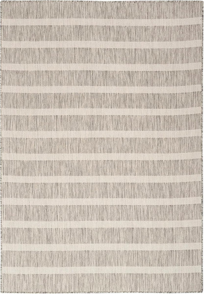 Nourison Home Positano 4' x 6' Fabric Grey Ivory Area Rug